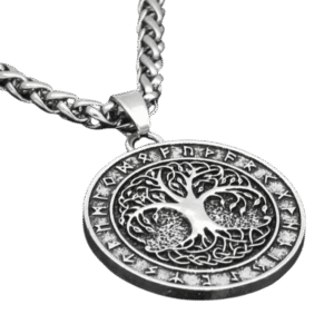 Collana Albero della Vita con Rune Nordiche – Simbolo di Forza, Connessione e Protezione