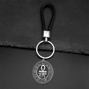 Sigillum • Portachiavi Ankh & Occhio di Horus – Vita e Protezione in Cammino