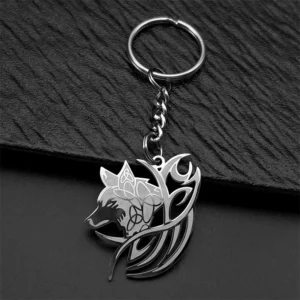 Sigillum • Portachiavi Lupo Celtico – Se lo Porti, Ti Protegge